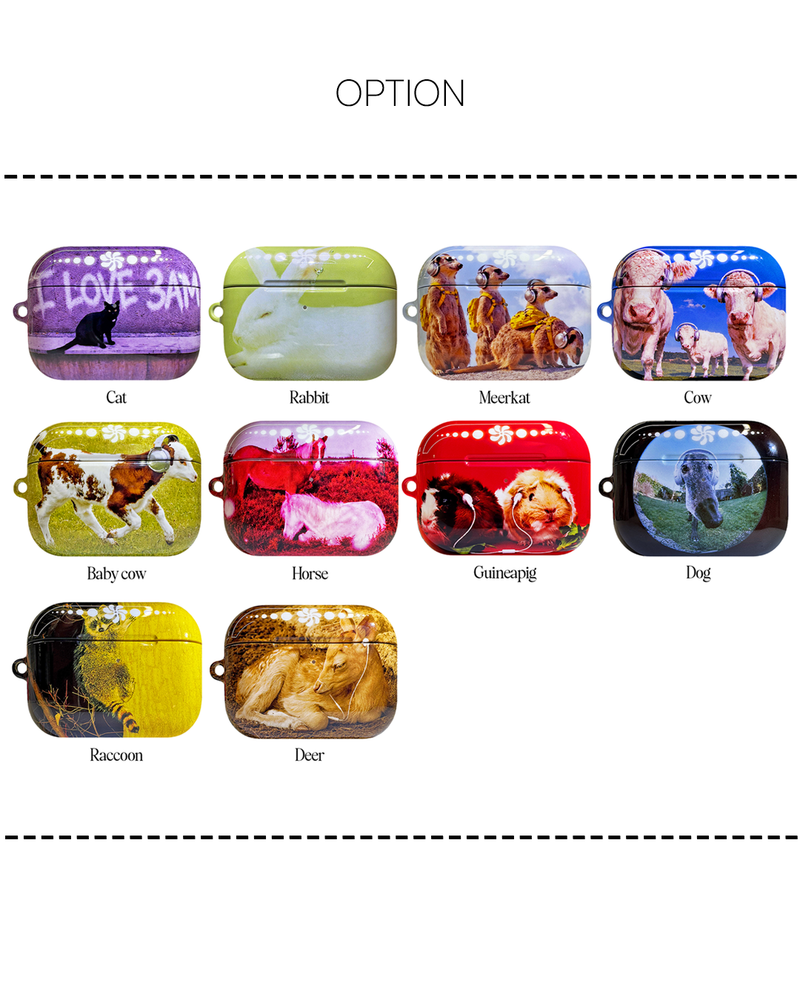 Furry Friends airpods case_Rabbit