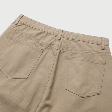Cent Reverse Pintuck Cotton Pants