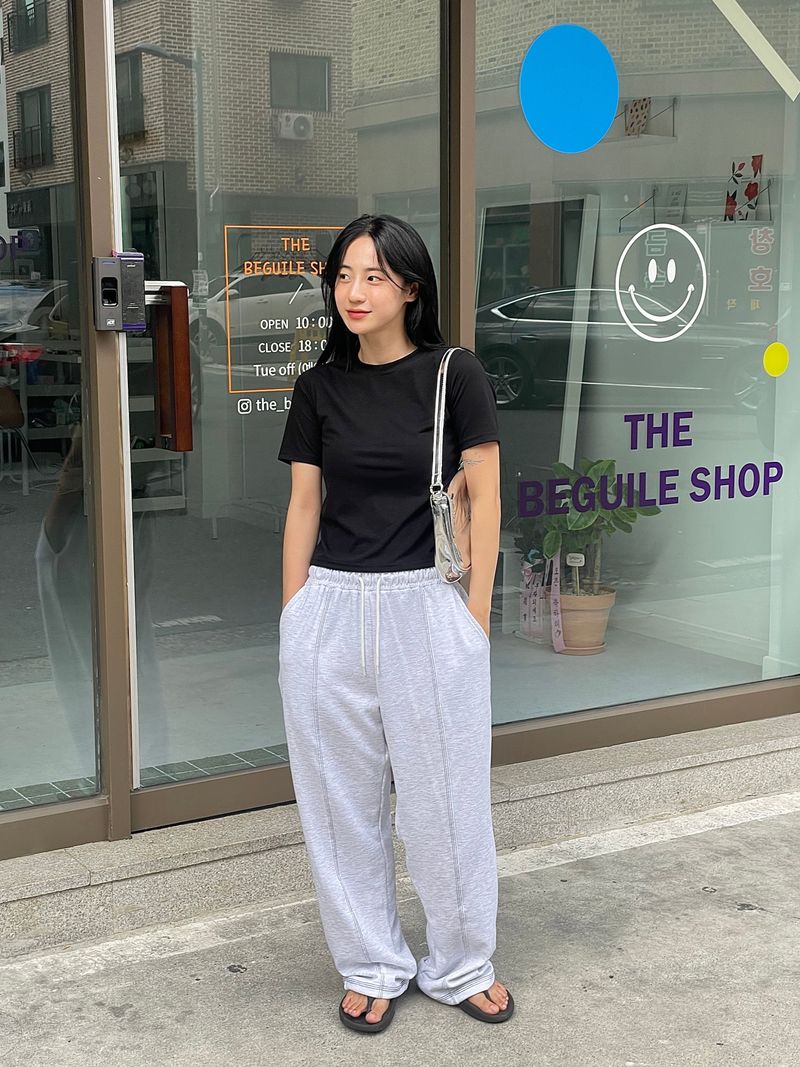 Tight slim half T