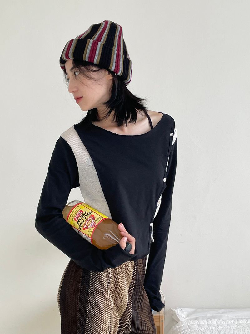 Retro color beanie 