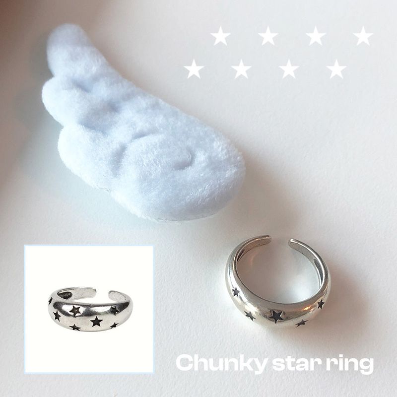 bipi（ビピ）の「chunky star ring（Accessories）」