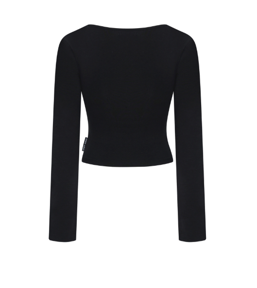 [mnem] Bolero Shirring Top (black) – Renew