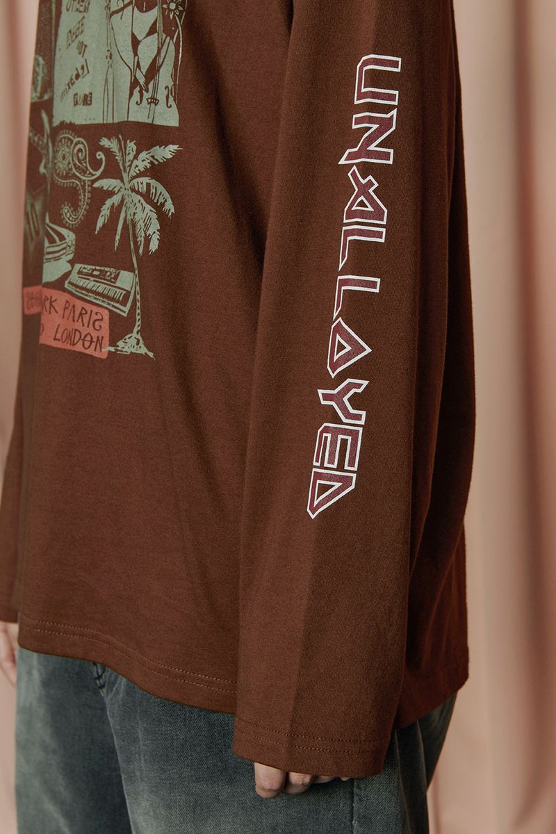 BAND LSV T SHIRT / BROWN