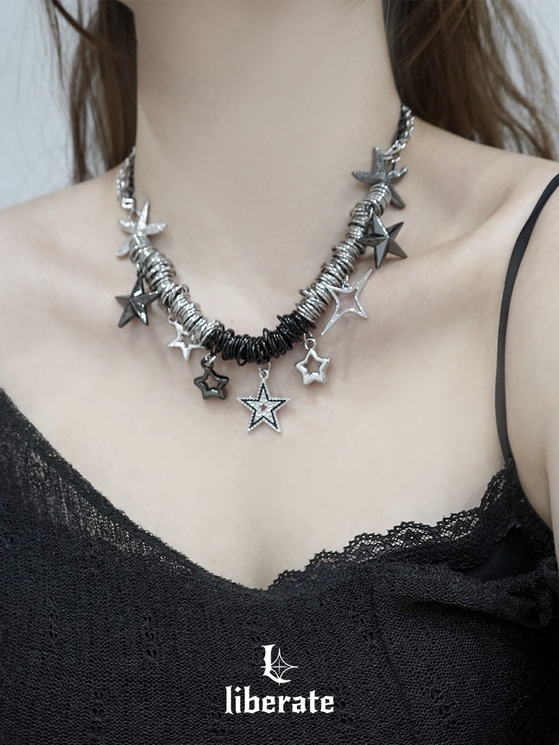 Like Black tar Necklace