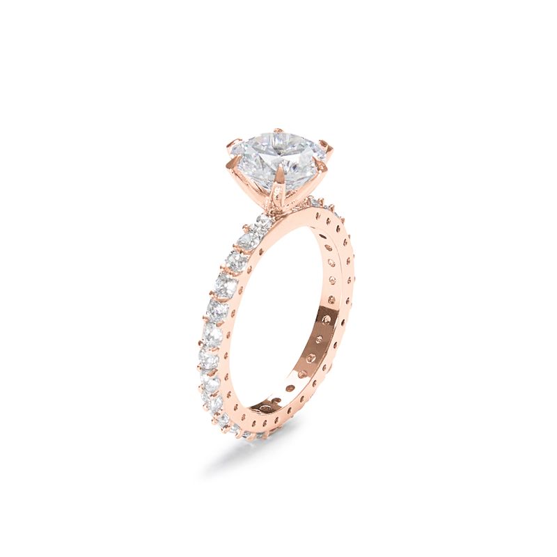 MACIER(マシール)の「Feminine Solitaire Ring (rosegold)(Accessories)」