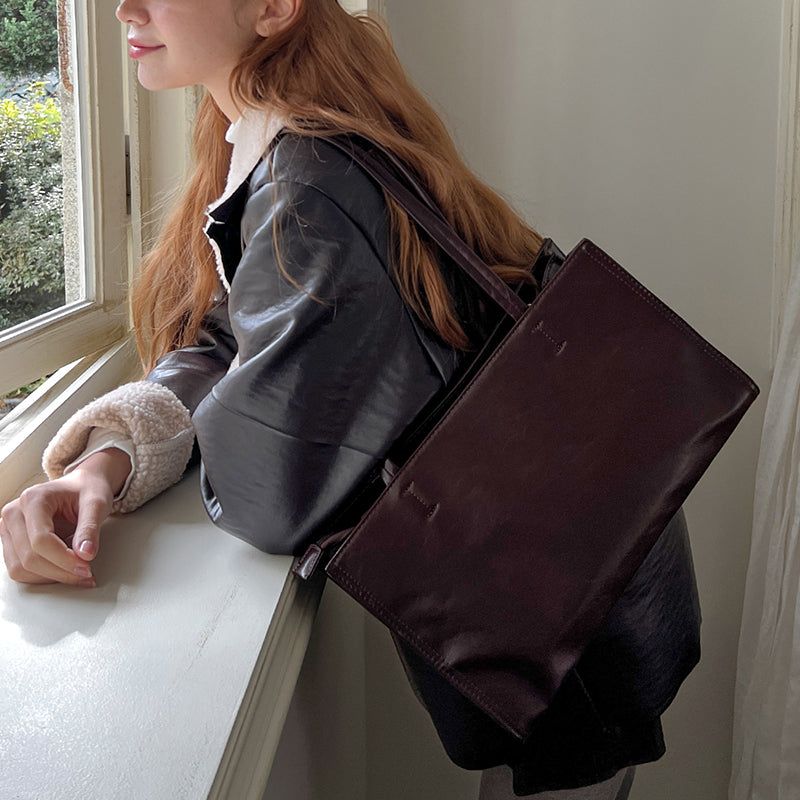 Glossy bag_brown