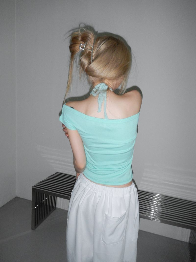 hazel knit crop  bratop(3 color) 