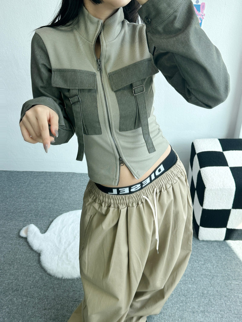 BASIC LINE BALLOON COTTON PANTS💛🤍🖤🤎💚 - 5 COLORS