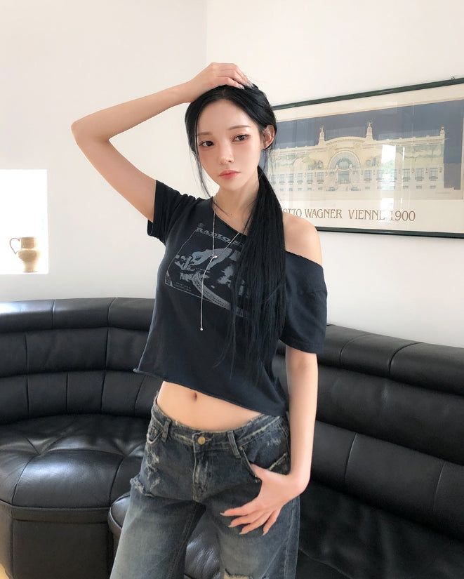 Tiu Damaged Bootcut Denim Pants