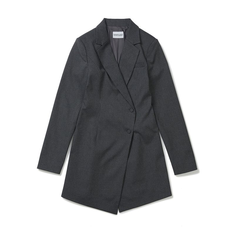 テーラードミニジャケット / Taylor Mini Jacket Dress [GREY]