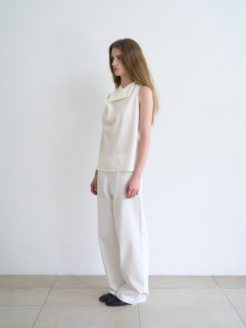 Hazel wide pants (Ivory)