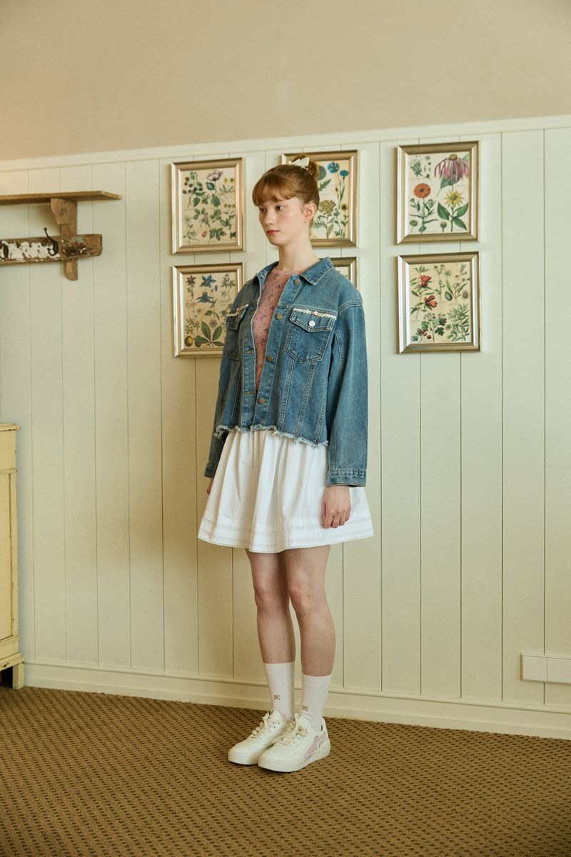 ROSETTE DENIM JACKET