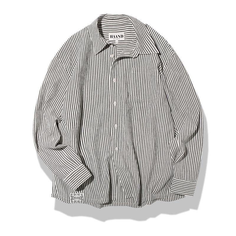 Crinkle Stripe Shirt