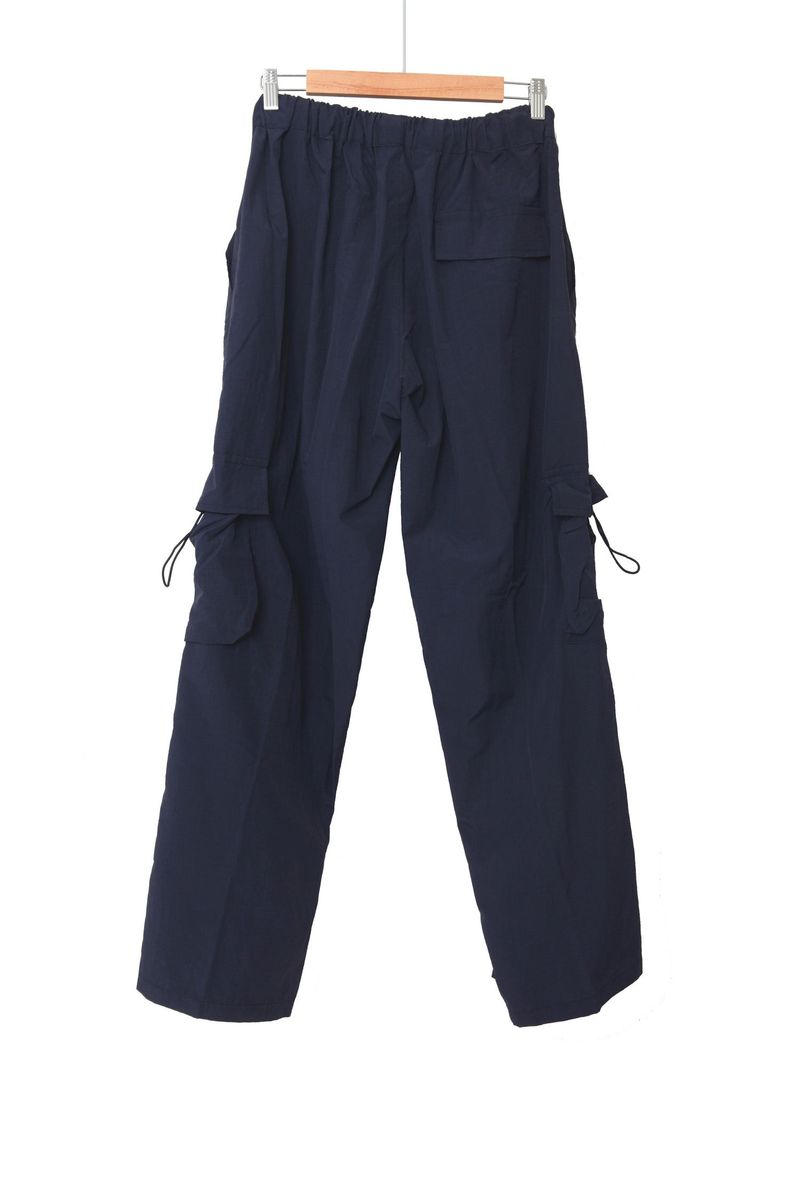 string pocket nylon pants