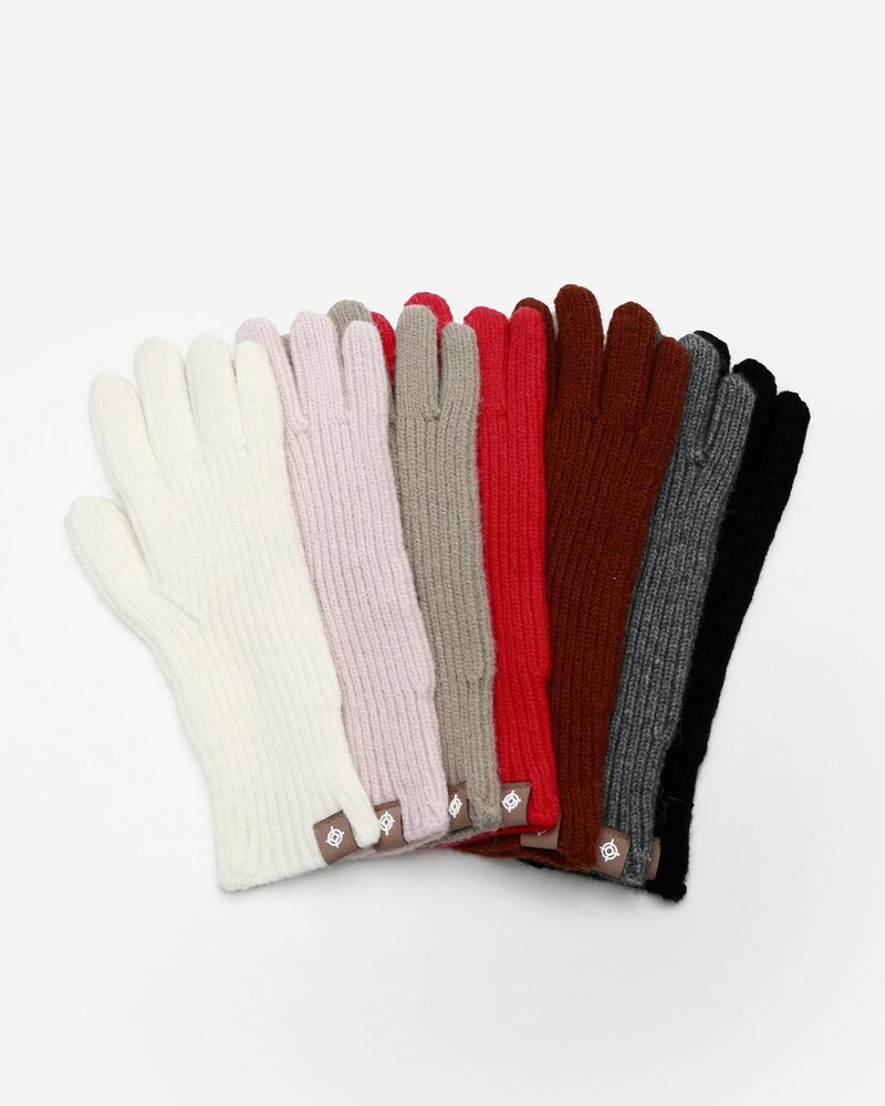 Eyelet Touch Knit Gloves