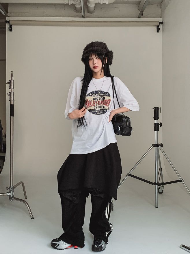 ハーレーヴィンテージプリントボックス半袖Tシャツ
