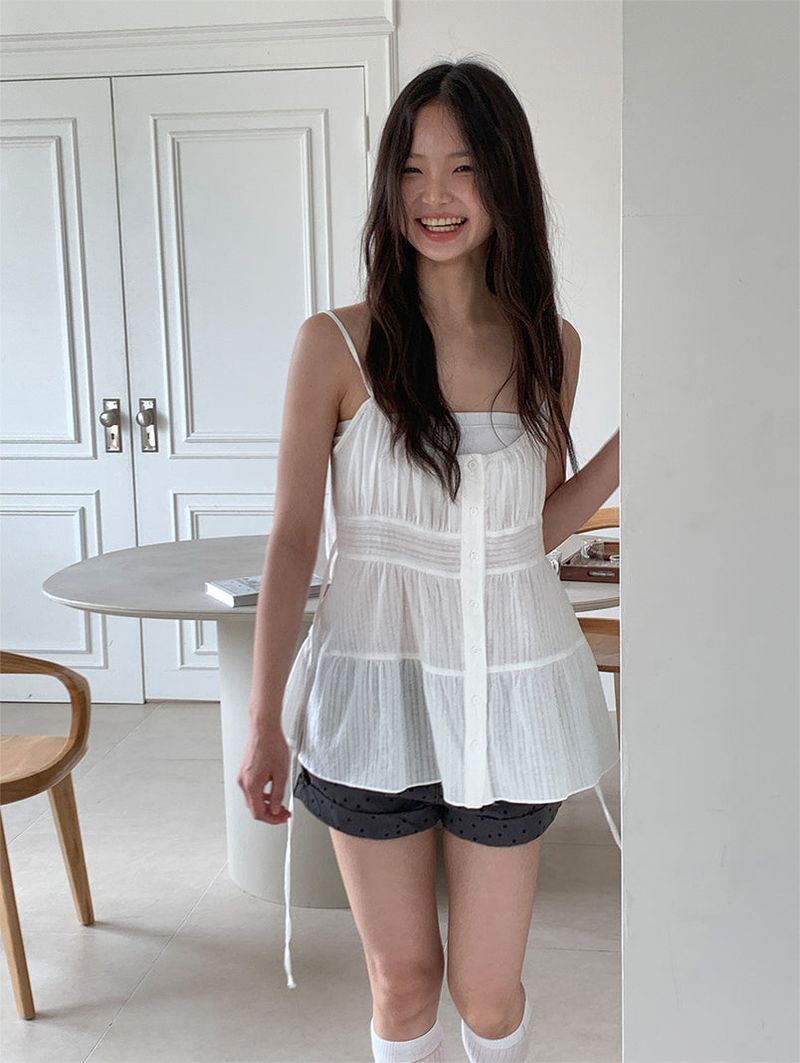 NONFADE DOT DENIM SHORTS (2C)