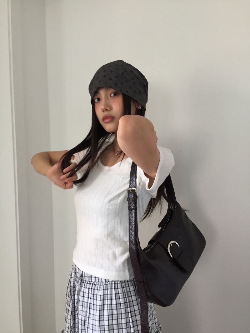 Tony Big Buckle Shoulder Bag (4color)