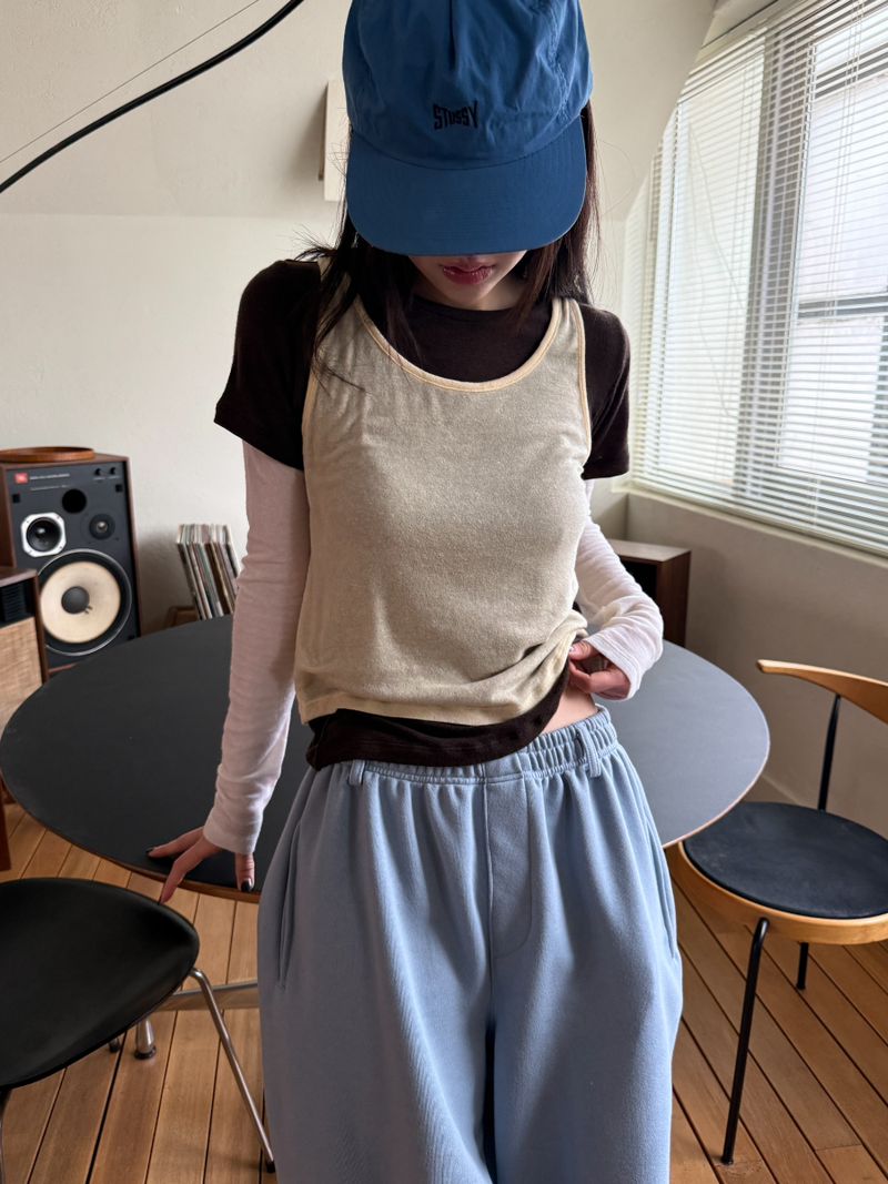 belted sweat pants