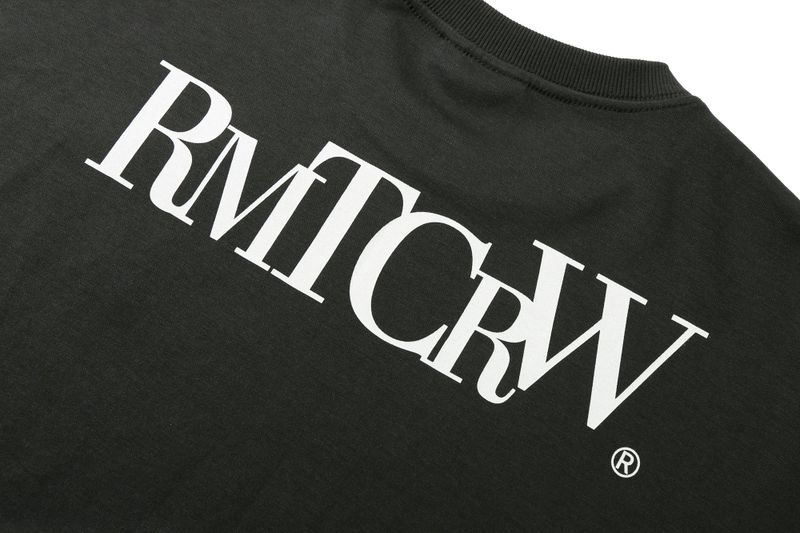 RECENT LOGO LONG SLEEVE_CHARCOAL