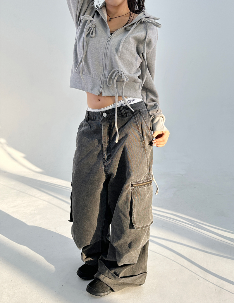CARGO PIGMENT PANTS🤎🩶💚 - 3 COLORS