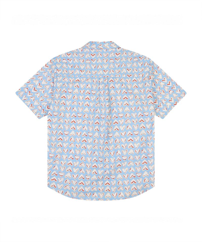 amore open collar shirts sky blue