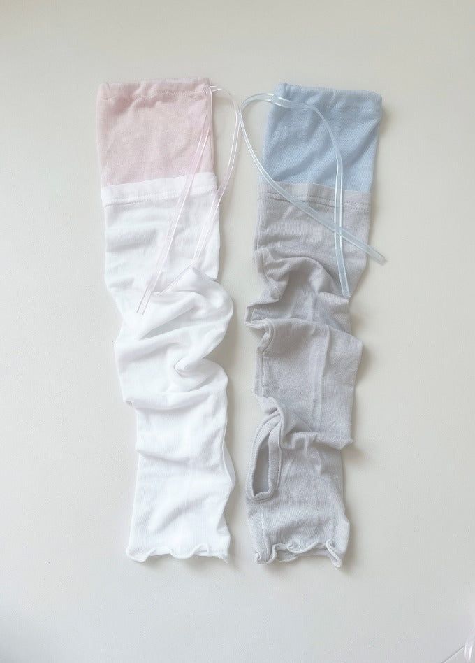 myorang（ミョラン）の「リボン配色シースルー ニソックス (2color)（Fashion Accessories）」