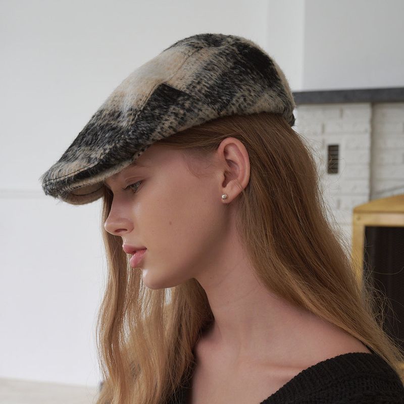 ALLINCOMPLETE（オールインコンプリート）の「Tartan Check Hunting Cap (Black Check)（Hats）」