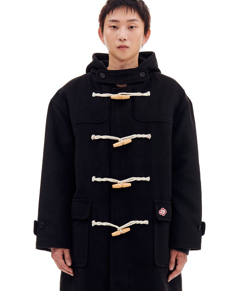 ARCHIVE BOLD(アーカイブボールド)の「AB LONG DUFFLE COAT (BLACK)(Jackets/Outerwear)」