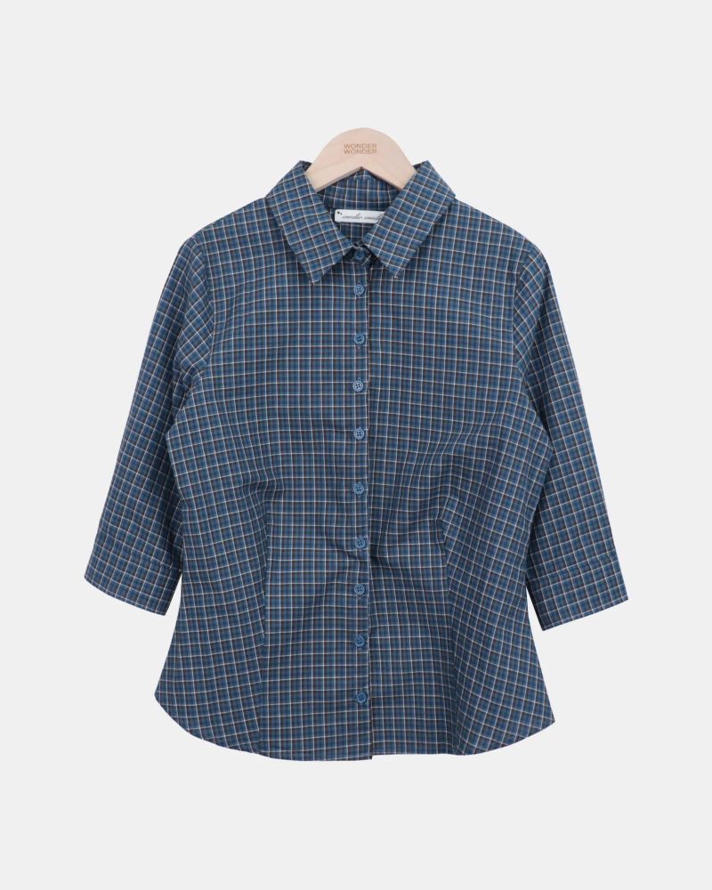 [MADE] Ian 7-Sleeve Check Shirt