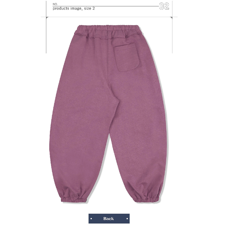 PIGMENT CUTTED BALLOON SWEATPANTS_REDDISH PURPLE
