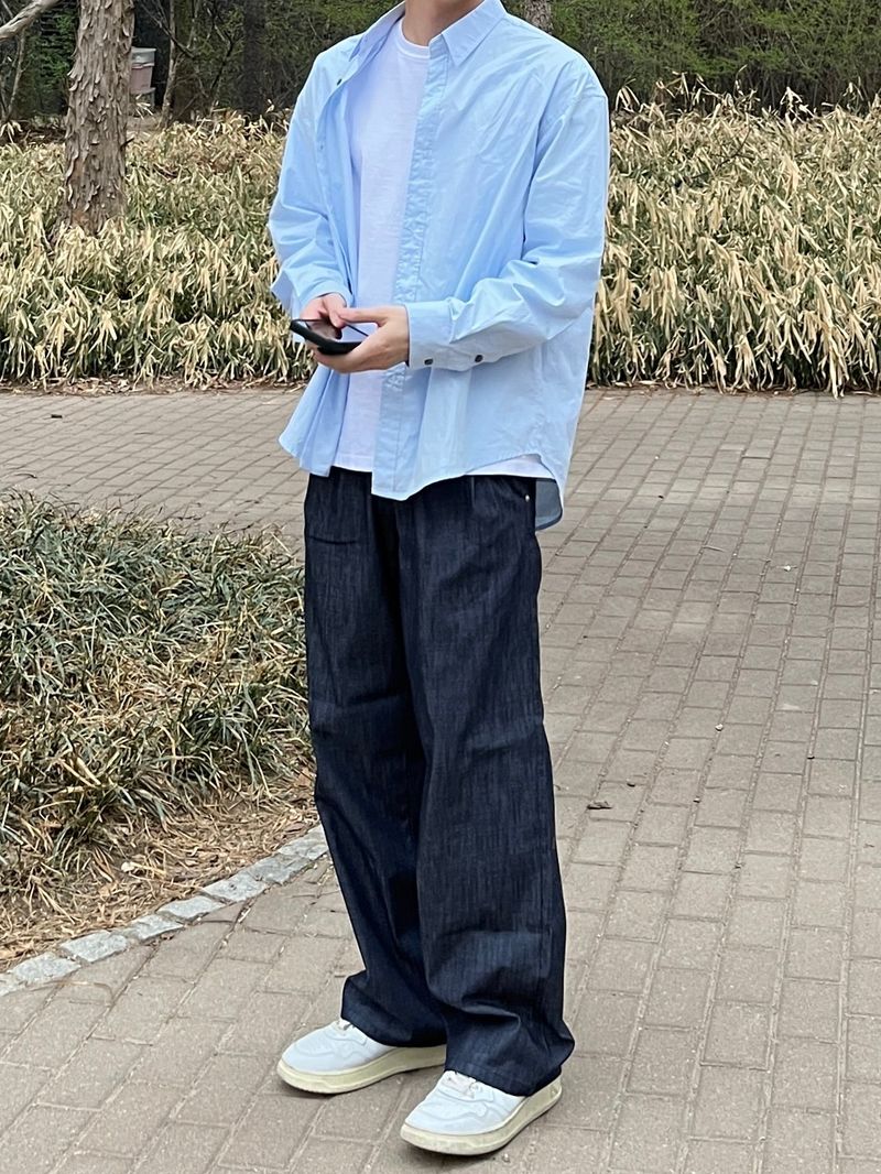 Mire two tuck linen denim