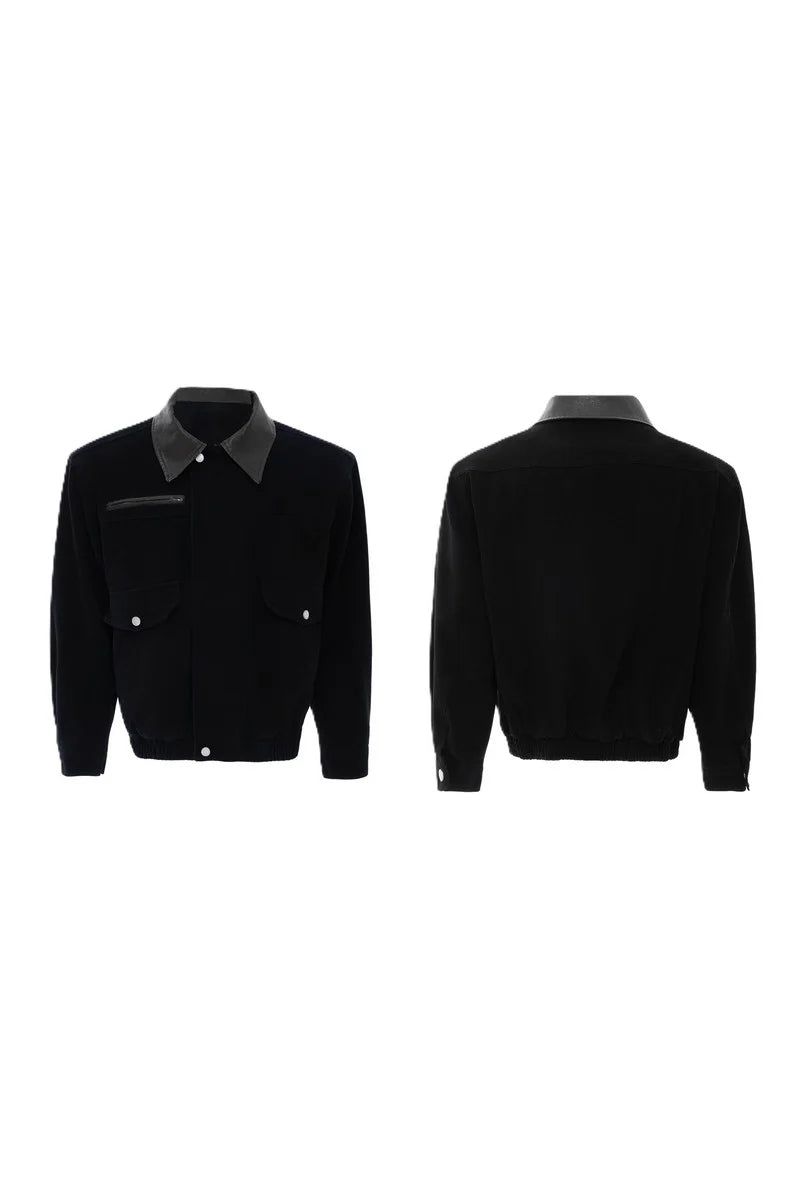 Colorblock Utility Pocket Zip Jacket
