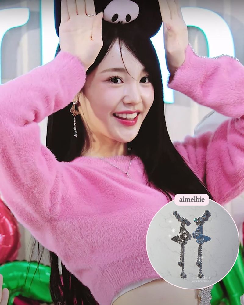  [IVE Rei, Choi Yena Earring] Butterfly Elf Queen Earring