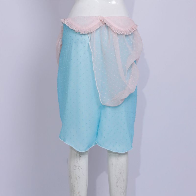 dot mesh skirt