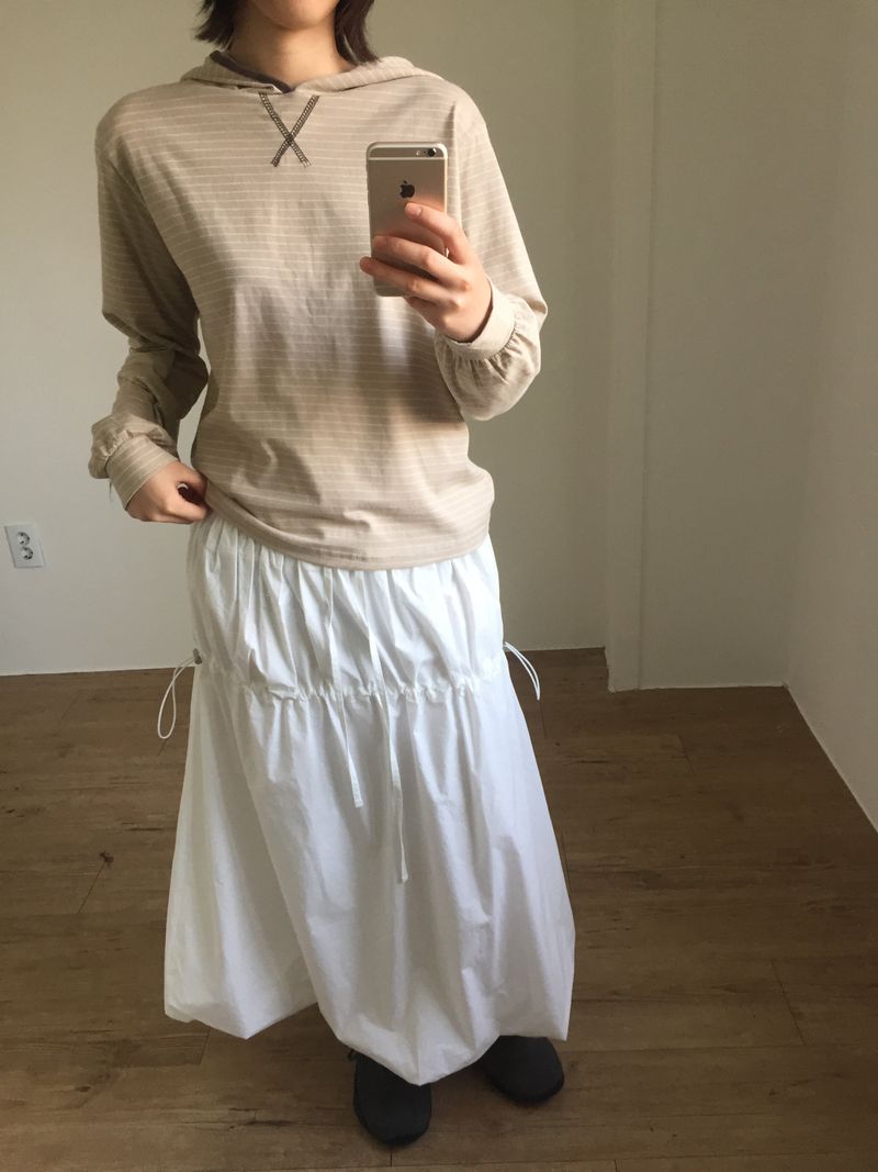 Stopper Nylon Balloon Skirt (2color)