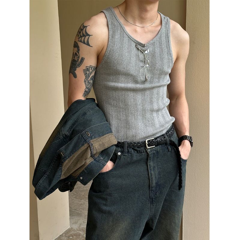 LAURANT（ロラン）の「[S/S] Line golgi cotton sleeveless(3color)（Tops）」