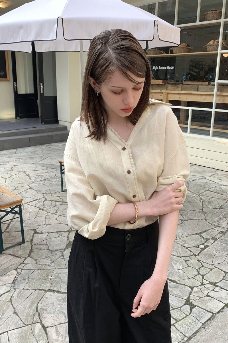 SAND-WASHING SHIRT_BEIGE