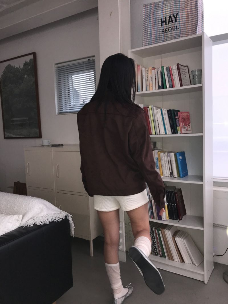 Suede harrington Jacket