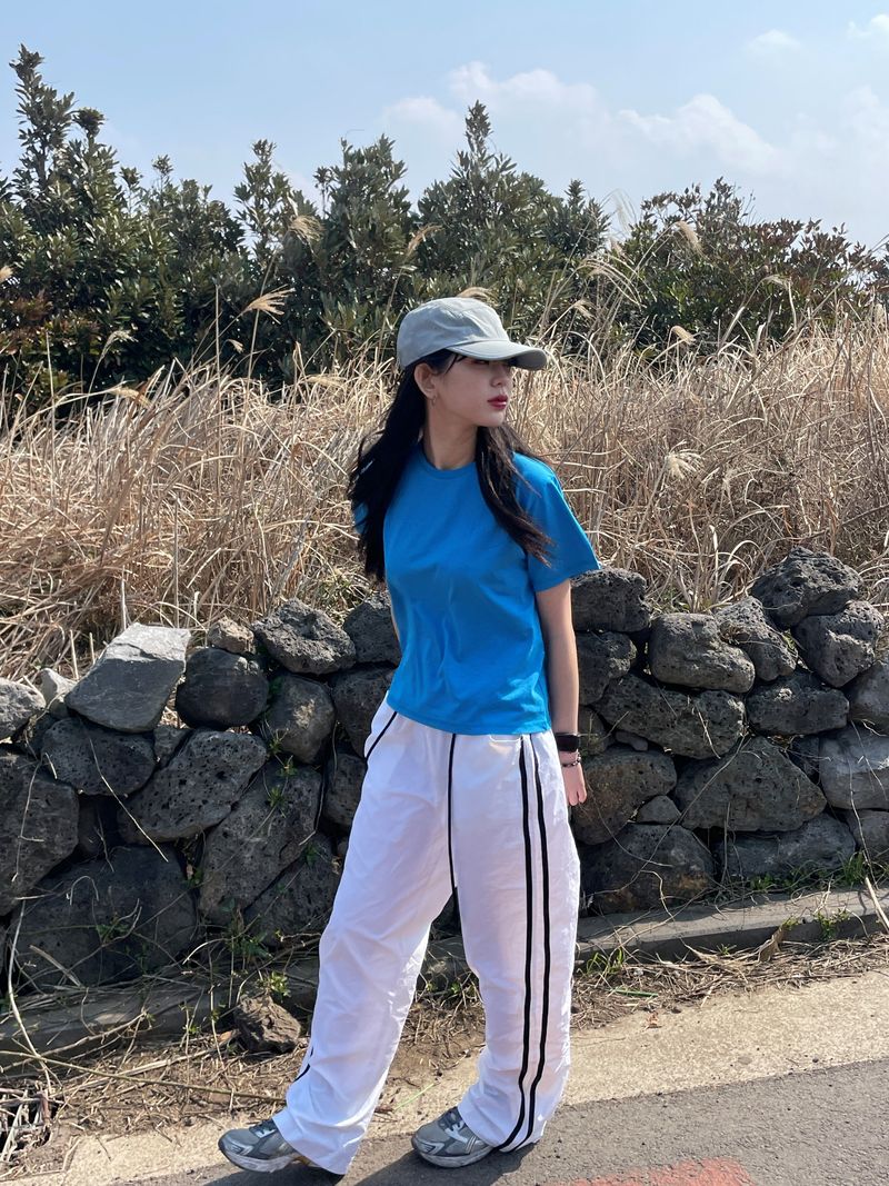 Hip track wide pants