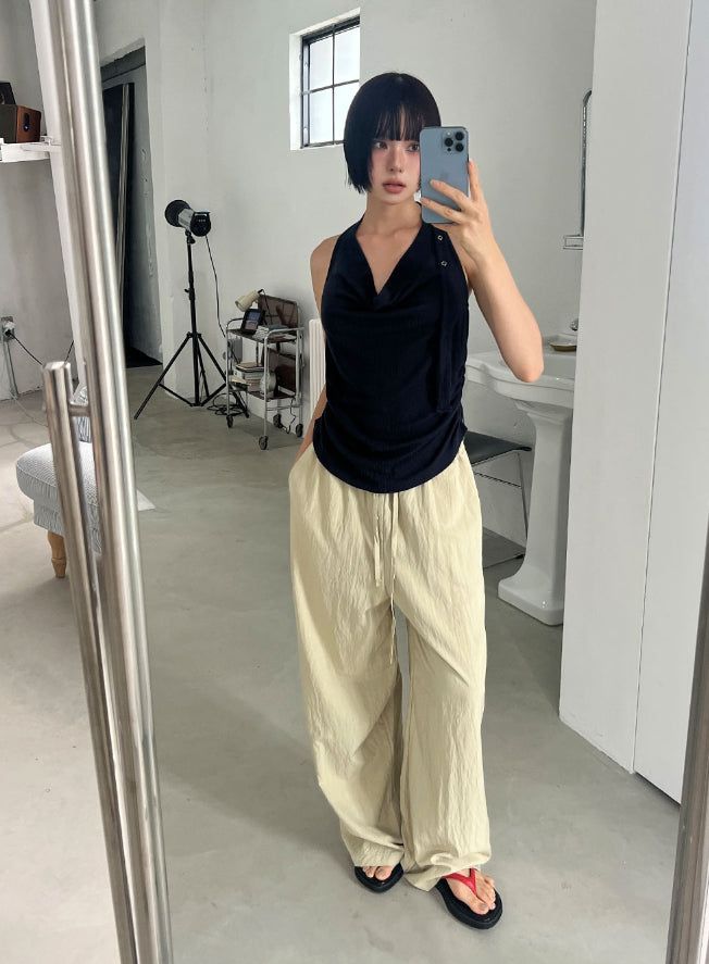 BUTTON BANDING PANTS