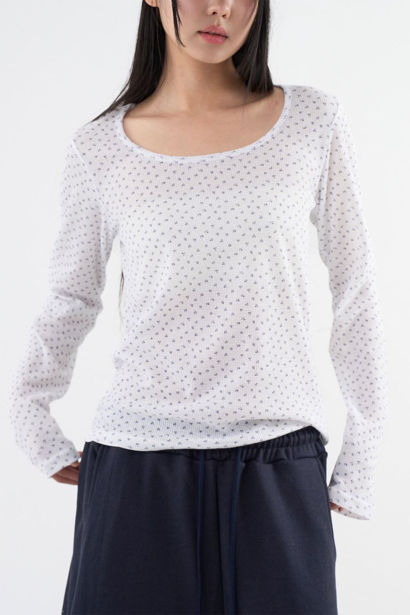 Tulip wide neck long sleeve