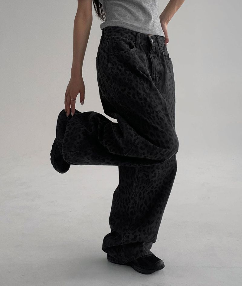 [VIVITIKO] Chets reopard cotton pants