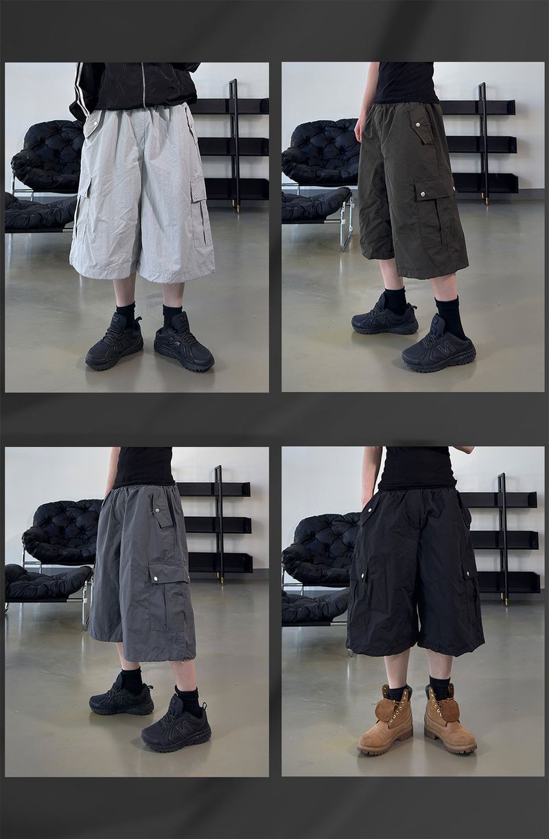 Kelt Nylon Cargo Bermuda Pants