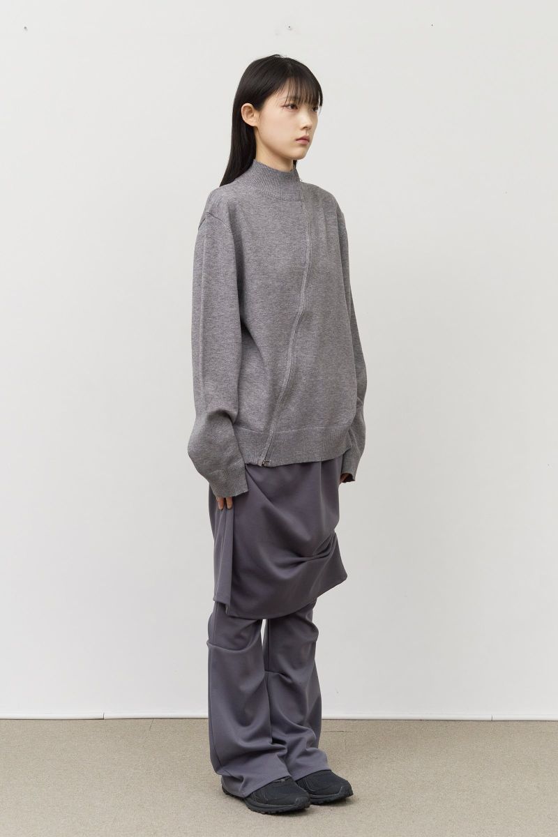 Nito Slash Knitted Zip Up