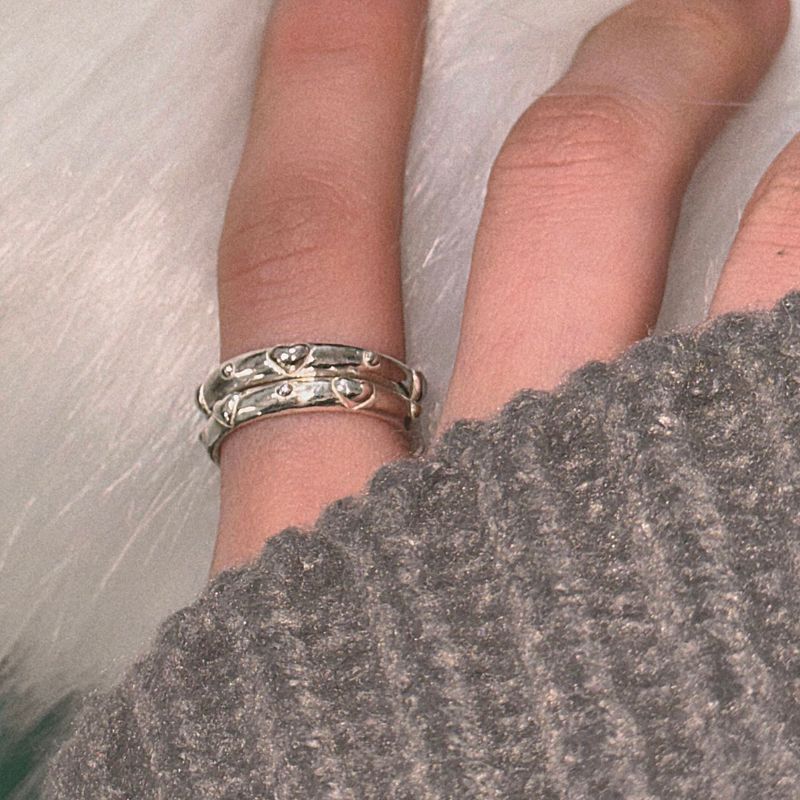Silver 925 Heart mini ring
