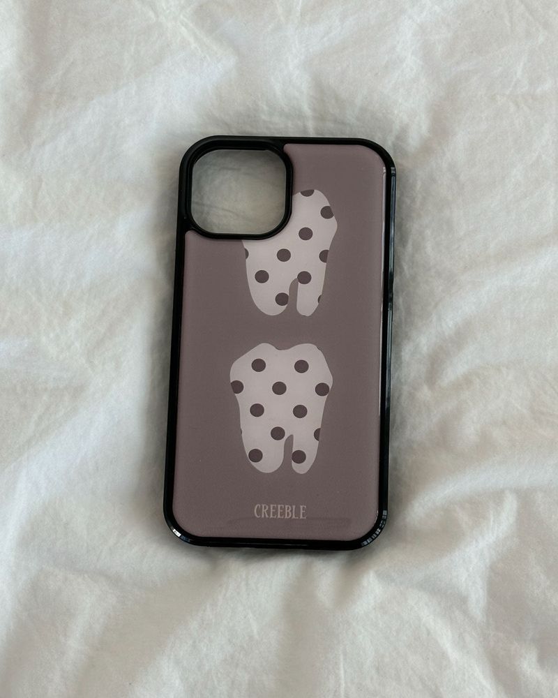 creeble（クリーブル）の「[MADE]Polka dot teeth epoxy bumper case（Smartphone Accessories）」