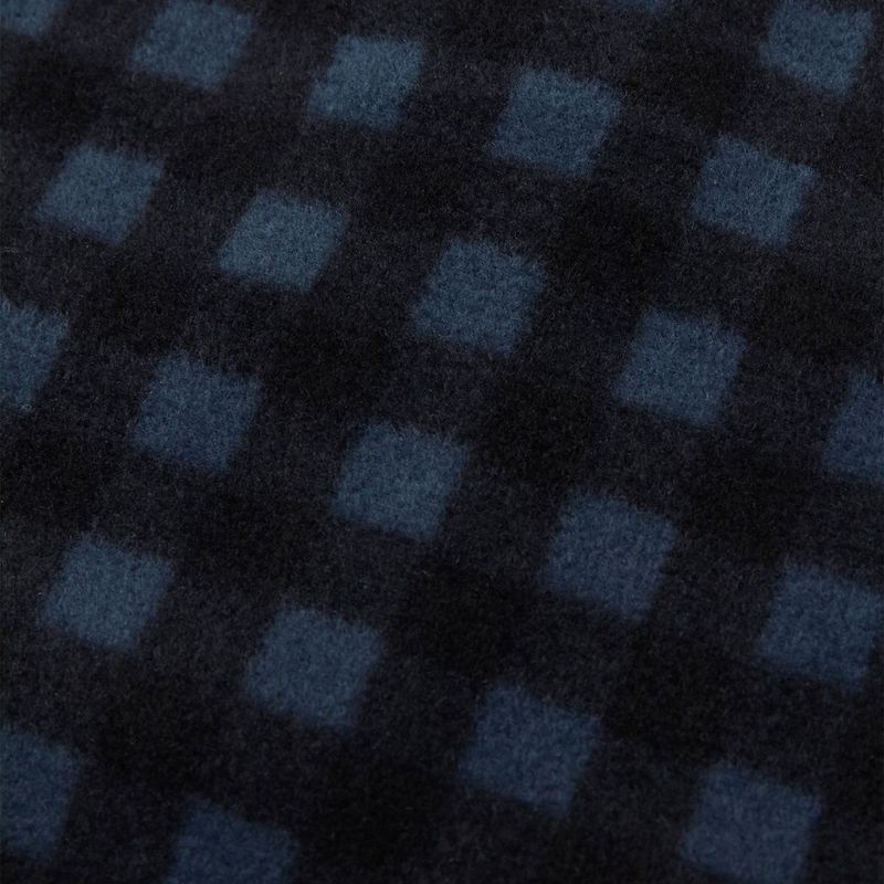 Grid fleece neck warmer / Blue