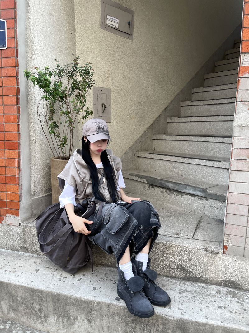 Origin Vintage Cargo Denim Bermuda Pants
