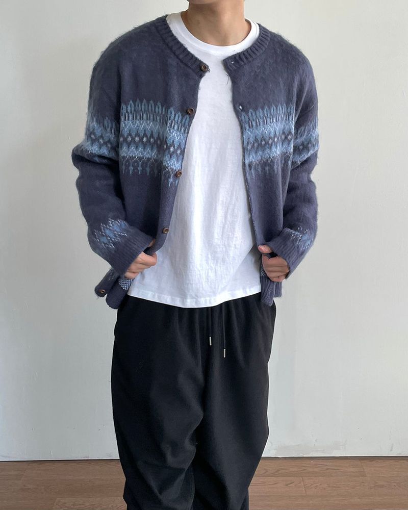Cozy Nordic Knit Cardigan